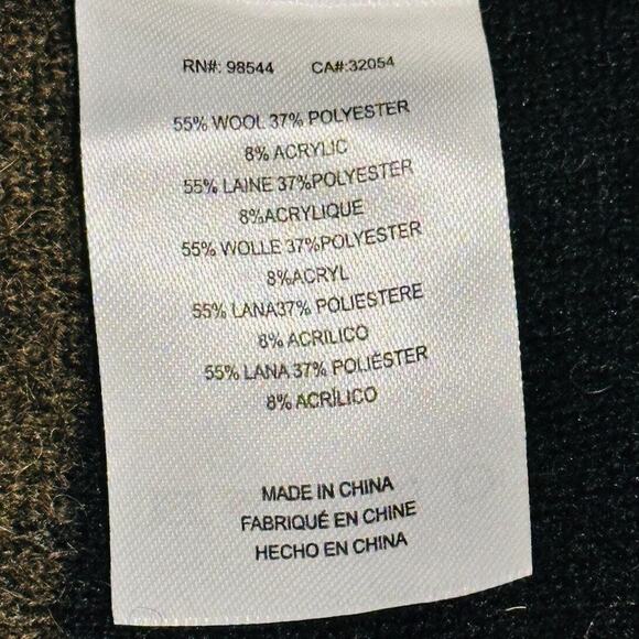 Anthropologie Tabitha Womens Wool Poncho Sz Med Sweater Lagenlook Boxy Casual - Picture 8 of 10